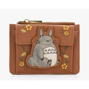 NWT Studio Ghibli® My Neighbor Totoro Floral‎ Mini Zipper Wallet